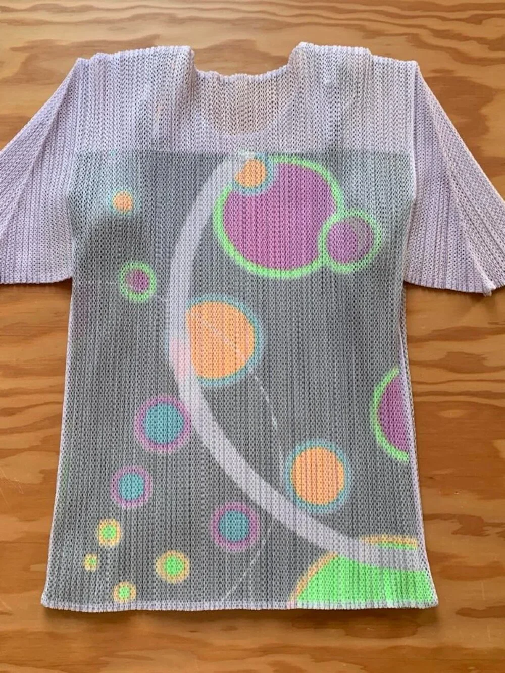 Issey Miyake Pleats Please Planet Top Pale Purple JP3